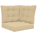 vidaXL Vankúš na vonkajšiu pohovku Polyester Béžová 50,5 x 50,5 cm
