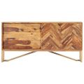 vidaXL Komoda 118x30x60 cm masívne sheesamové drevo