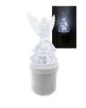 HD-136 LED svieca Anjel - biely blikajúci plameň HOME DECOR