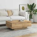 vidaXL Konferenčný stolík dub artisan 90x60x31 cm kompozitné drevo