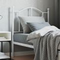 vidaXL Kovové náhradné čelo postele biele 80 cm