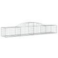 vidaXL Oblúkový gabionový kôš 5 ks 300x50x40/60 cm pozinkované železo