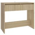 vidaXL Konzolový stolík, dub sonoma 89x41x76,5 cm, kompozitné drevo