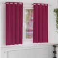 vidaXL Záclony na zatemnenie s krúžkami 2 ks Víno červené 175 x 140 cm