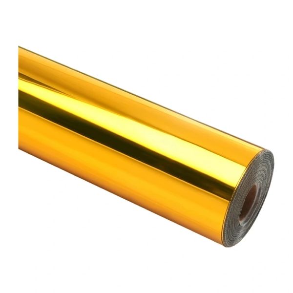 Samolepiaca fólia HTVRONT v odtieni Chrome Metallic, 30,5 cm x 90 cm (zlatá)