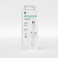 Forever recycling kábel 3v1 1,5m 2,4A USB-A -USB-C+ microUSB + Lightning KR3W1-00 biely