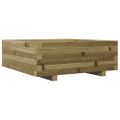 vidaXL Záhradný kvetináč 70x70x26,5 cm impregnovaná borovica