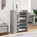 vidaXL Botník sivá sonoma 74,5x37,5x100 cm kompozitné drevo