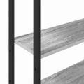 vidaXL Knižnica 6 úrovní 60 x 24 x 161 cm Kompozitné drevo Sivý Sonoma