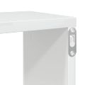 vidaXL Nástenné police 4ks, lesklé biele 100x15x30cm, kompozitné drevo