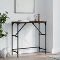 vidaXL Konzolový stolík hnedý dub 75x32x75 cm kompozitné drevo