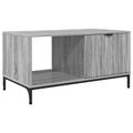 vidaXL Konferenčný stolík Sivý Sonoma 90 x 49 x 46 cm Kompozitné drevo