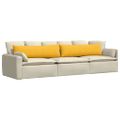 vidaXL Vankúše na pohovku 2 pcs Svetložltá 145 x 40 cm