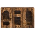 vidaXL Servírovacia skriňa ELST Dymová dub 100 x 35 x 59 cm