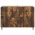 vidaXL Servírovacia skriňa so zásuvkou Dymový dub 89 x 34,5 x 62 cm