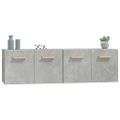 vidaXL Nástenné skrinky 2ks betónovosivé 60x36,5x35cm spracované drevo