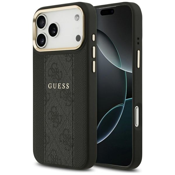 Obal Guess pre iPhone 17 Pro Max HC MAGSAFE PU S 4G PU PRÚŽOK čierny