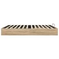 vidaXL Otomanový posteľný rám s úložiskom Sonoma dub 203 x 180 x 25 cm