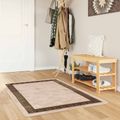 vidaXL Behúň MARSA Čierna 100 x 200 cm Polyester a PVC