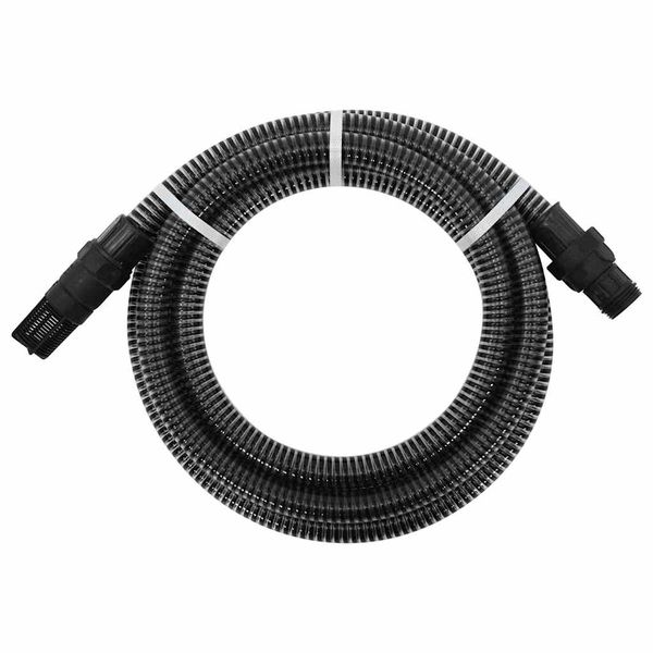 vidaXL Odsávacia hadica s PVC spojkami, čierna 1" 7 m, PVC