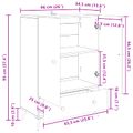 vidaXL Servírovacia skriňa Biela 66 x 34,5 x 95 cm Kompozitné drevo