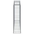 vidaXL Oblúkové gabiónové koše 10 ks 300x50x180/200cm pozink. železo