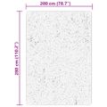 vidaXL Koberec HUARTE s krátkym vlakom umývateľný krémový 200x280 cm