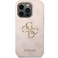 Puzdro Guess pre iPhone 15 Pro Max 6,7" GUHCP15X4GMGPI ružové tvrdé puzdro 4G Big Metal Logo