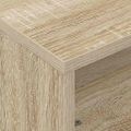 vidaXL Bočný stolík s kolieskami Sonoma dub 50,5 x 50 x 30 cm