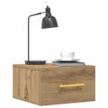 vidaXL Nočný stolík 35 x 35 x 20 cm Kompozitné drevo Remeselný dub