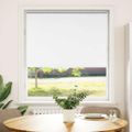 vidaXL Roleta Zatemnenie biela 115x175cm Šírka látky 110,7cm Polyester