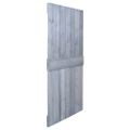 vidaXL Dvere 100x210 cm, borovicový masív, sivé