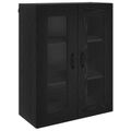 vidaXL Highboard Čierny dub 69,5 x 34 x 180 cm Kompozitné drevo