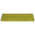 vidaXL Schodové rohože 15 ks 65x21x4 cm zelené s obdĺžnikovým okrajom