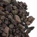 vidaXL Sopečné kamene 25 kg čierne 1-2 cm