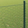 vidaXL Hexagonálny plot 0,5 x 100 m PVC Zelená