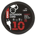 Predlžovací kábel EMOS P01710 guma-neoprén PROFI spojka 10m / 3x 1,5mm / IP44 / čierny