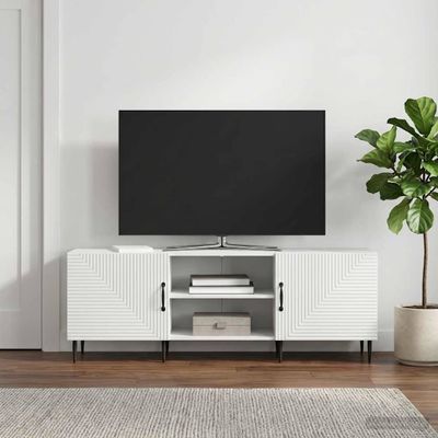 vidaXL TV skrinka 150 x 31 x 50 cm Biela Kompozitné drevo