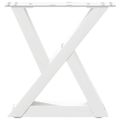 vidaXL Nohy konferenčného stolíka 2 ks biele 40x(30-31,3) cm oceľové