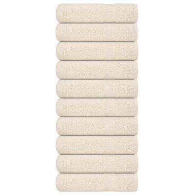 vidaXL Sprchové osušky FROGN 10 ks krémové 70x140 cm 360 g/m²