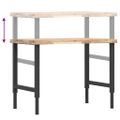 vidaXL Pracovný stôl 100x60x(73-99,5) cm masívna akácia obdĺžnik