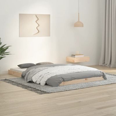 vidaXL Rám postele 120x190 cm malé dvojlôžko masívna borovica