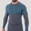 Bezšvové tričko s dlhým rukávom OG1 Grey/Blue - GymBeam, veľkosť L