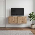vidaXL Nástenná TV skrinka 78,5 x 41 x 30 cm Dub artisan