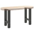 vidaXL Nohy konferenčného stolíka, antracitové, 2 ks, 38 x (42-43) cm, oceľové