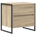 vidaXL Nočný stolík Sonoma 50 x 39.5 x 50 cm Kompozitné drevo