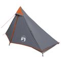 vidaXL Stan na batohovanie 222 x 85 x 125 cm Šedá a oranžová
