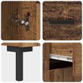 vidaXL Highboard Staré drevo 69,5 x 34 x 180 cm Kompozitné drevo