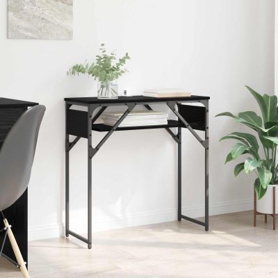 vidaXL Konferenčnýstolík Čierny dub 75x30x75cm Kompozitné drevo