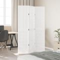 vidaXL Paraván 3 panely biely masívne drevo paulovnie